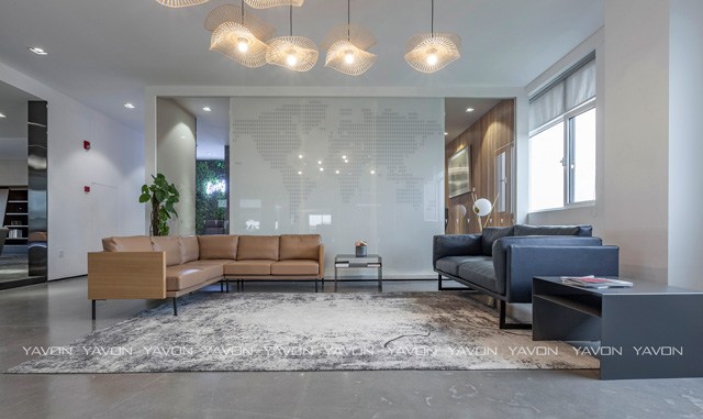 雅風辦公家具展廳四樓休閑沙發(fā)